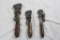 3 Antique Small Adjustable Wrenches