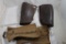 WW2 Leather Riding Calf Guards, Spats, Shin Gaiter