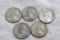 5 Washington Silver Quarters