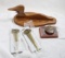 Cribbage Board, DU (2) Letter Openers, 1976 Buckle