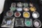 16 Vintage Glass Advertising Ashtrays