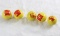 5 Coca Cola Advertising Marbles- swirl glow glass