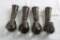4 Antique Cast Iron Glass Ball Claw Feet 4