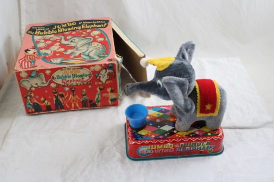 Yonezawa Japan Jumbo Bubble Blowing Elephant & box