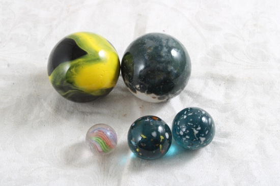 1.65" Blk & Yellow, 1.50" Moss Agate & more
