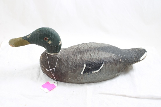 16" Wood Duck Decoy with Glass Eyes