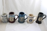 5 Leinenkugel Bock Beer Steins