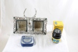 BPOE Brass Elk Head Double Inkwell, Ribbon Tin