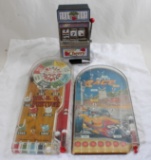 Slot Machine Bank, 2 Pinball Table Top Games