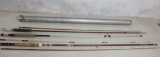 3 Fishing Rods & Fishing Rod Parts in Tube