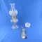 Oil Lamp, Statue of Liberty Thermometer & Dish