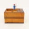 1940's Wood Pop-up Cigarette Dispenser - works