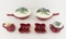Red Wing Normandy Casseroles,Sugar & Creamer
