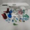 Glass Animal Figurines and Mirror Stands