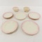 Belleek Limpet Pink Porcelain Cups & Saucers