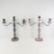 2 Silver plated Goldfelder Silver Co Candelabras