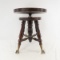 Antique Claw foot Adjustable Piano Stool