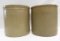 2 Salt Glaze 1 Gallon Stoneware Crocks