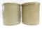 2 Salt Glaze 1 Gallon Stoneware Crocks