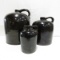 2 gal, 1 gal & 1qt Albany Slip Stoneware Jugs
