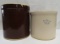 2 & 3 Gallon RRPC Crown Stoneware Crocks