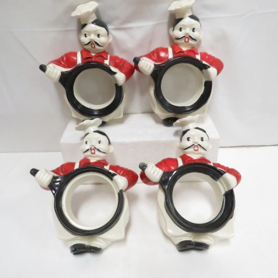 4 Red Wing Chef Clock Frames