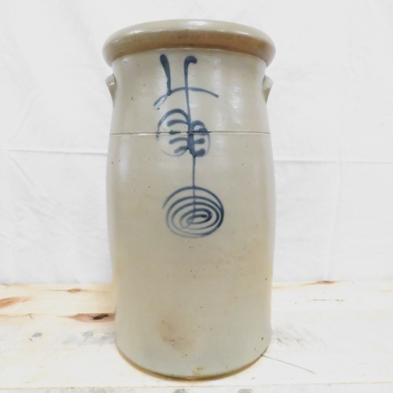 4 Gallon Rib Cage Salt Glaze Butter Churn