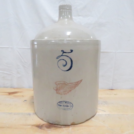 5 Gallon Red Wing Union Stoneware Co Jug