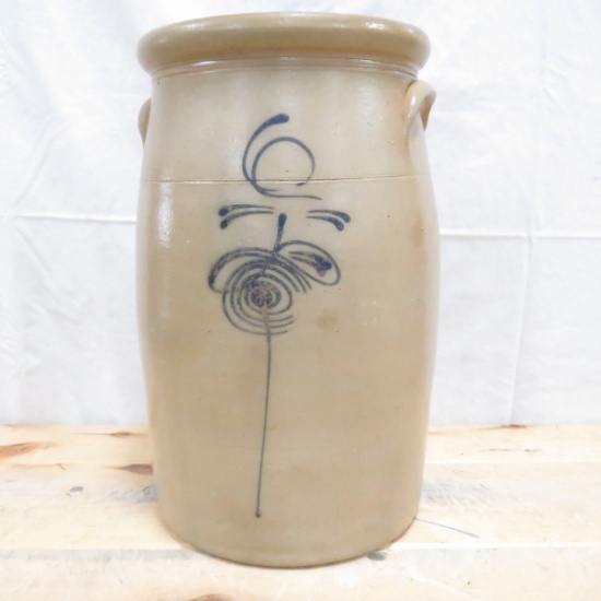 6 Gal. Red Wing Lazy Eight Salt Glaze Butter Churn