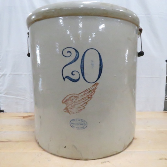 20 Gallon Red Wing Union Stoneware Co Crock