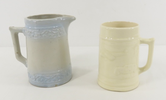 Red Wing Cherry band Pitcher & Transportation Mug