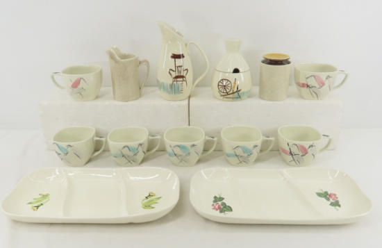 Mixed Red Wing Dinnerware Pieces
