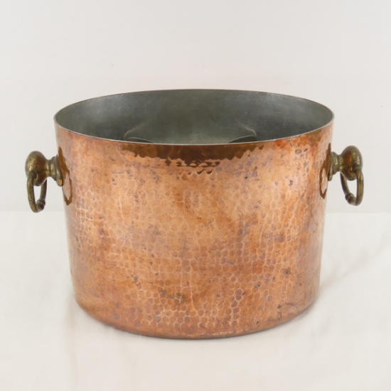Villedieu France Hammered Copper Wine Bucket