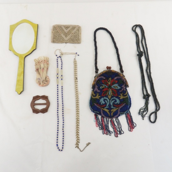 Antique Beaded Purses, Necklaces & More