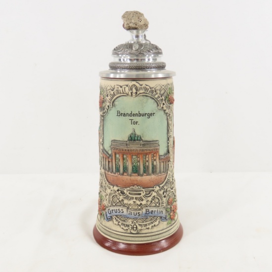 Thewalt Brandenburg Gate Lidded Stein 1/5,000