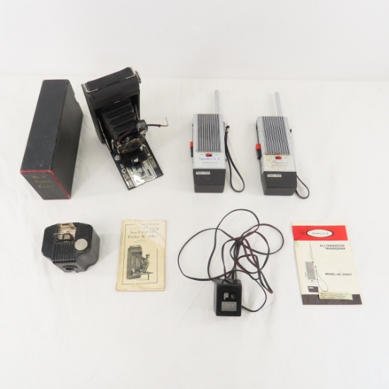 Vintage Kodak Cameras and Walkie Talkies