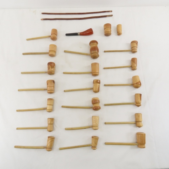 20 Handmade Tobacco Pipes, Unused