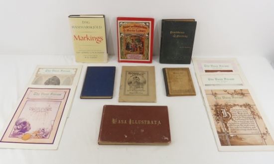 Antique Vasa MN Papers & Swedish Books