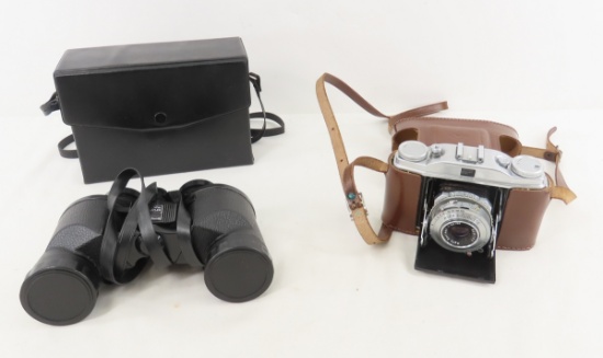 Agfa Solinette Camera & Bushnell 7x35 Binoculars