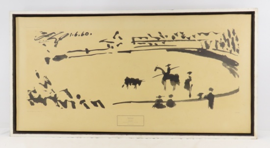 Print of Corrida by Pablo Picasso in Frame