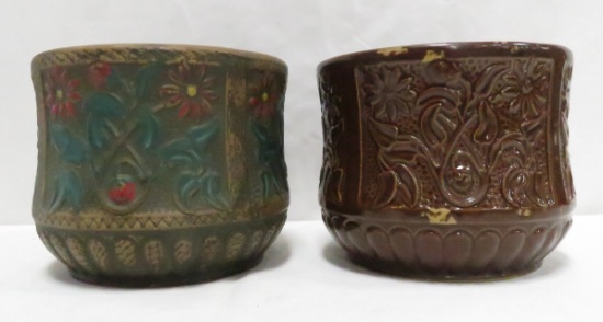 2 Red Wing Art Pottery 5.5" Brushware Planters