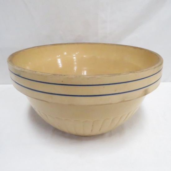 Red Wing Blue Banded 12" Saffron Ware Bowl
