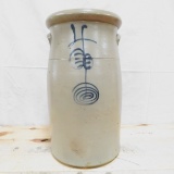 4 Gallon Rib Cage Salt Glaze Butter Churn