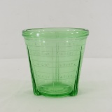 Vidrio 1 Pint Green Uranium Glass Measuring Cup