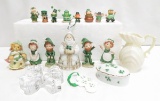 Waterford 4 Leaf Clover, Belleek Creamer & Figures