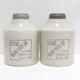 2 Red Wing Union Stoneware Mason Fruit Jars