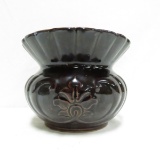 North Star Stoneware Brown Glaze Spittoon