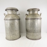 2 Antique Milk Cans