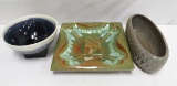 Red Wing Art pottery Ashtray, Bowl & Planter