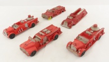 5 Arcor & Other Rubber Fire Trucks